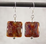 Amber Abstract Earrings