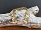 Leather & Crystal Bracelet - clear AB/gold
