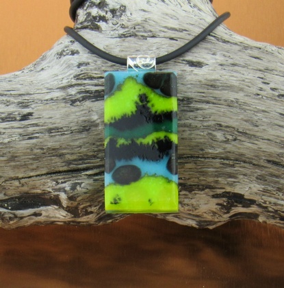 Layers of Green Elements Pendant: click to enlarge