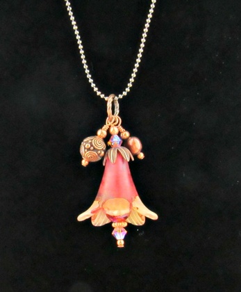 Flower Pendant Peachy: click to enlarge