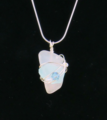 Beach Glass Pendant - Med: click to enlarge