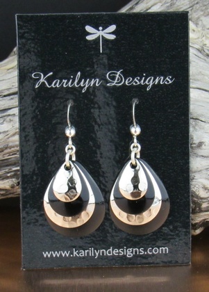 Silver Dragonscale Earrings: click to enlarge