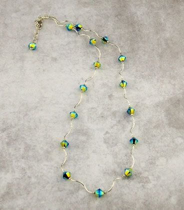 Twisted Crystal Necklace: click to enlarge