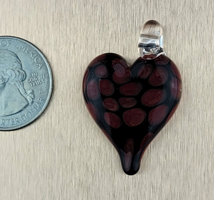 Lampwork Pendant - Heart: click to enlarge