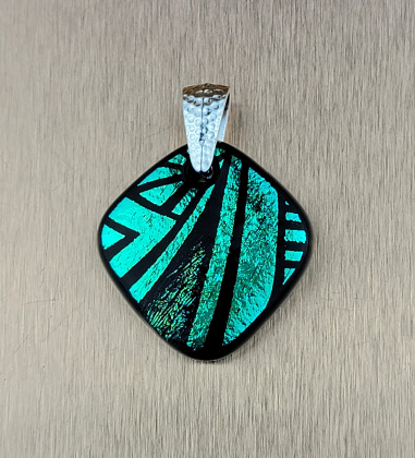 Small Etched Pendant: click to enlarge