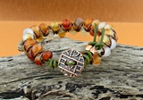 Carnelian & Leather Bracelet