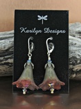 Flower Earrings Earthtone
