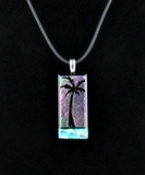 Dichroic Tree Pendant - Palm Tree