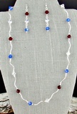 Twisted Crystal Necklace Set