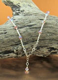 Pink Crystal Anklet