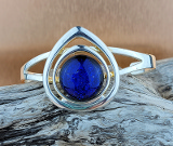 Bangle Bracelet Blue Teardrop