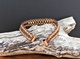 Leather & Crystal Bracelet - topaz/copper